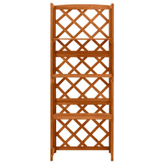 Trellis Natural wood Solid fir wood Medium Shelving Trellis