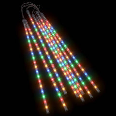 Meteor Lights 8 pcs 2 ft Colorful 288 LEDs Indoor Outdoor