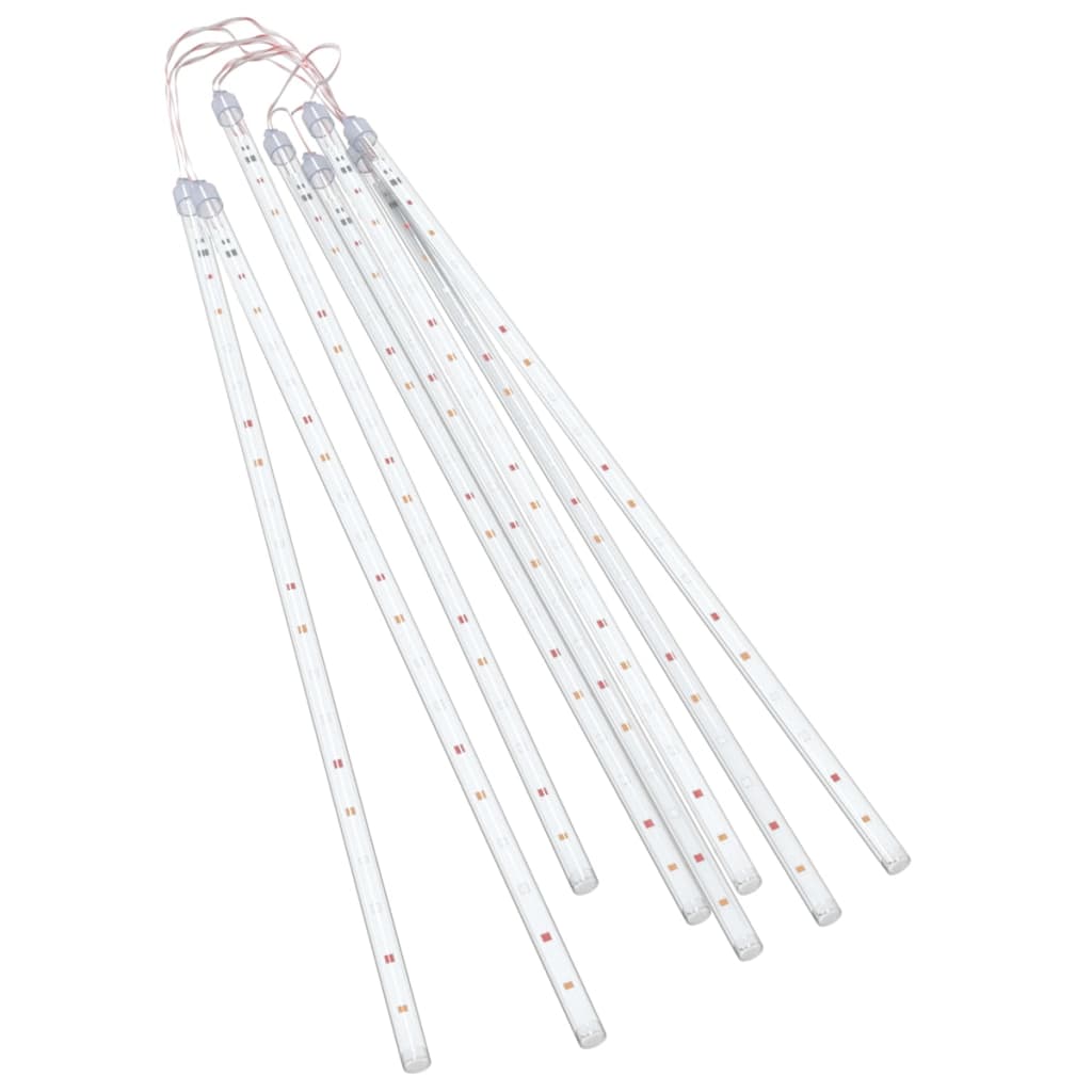Meteor Lights 8 pcs 2 ft Colorful 288 LEDs Indoor Outdoor