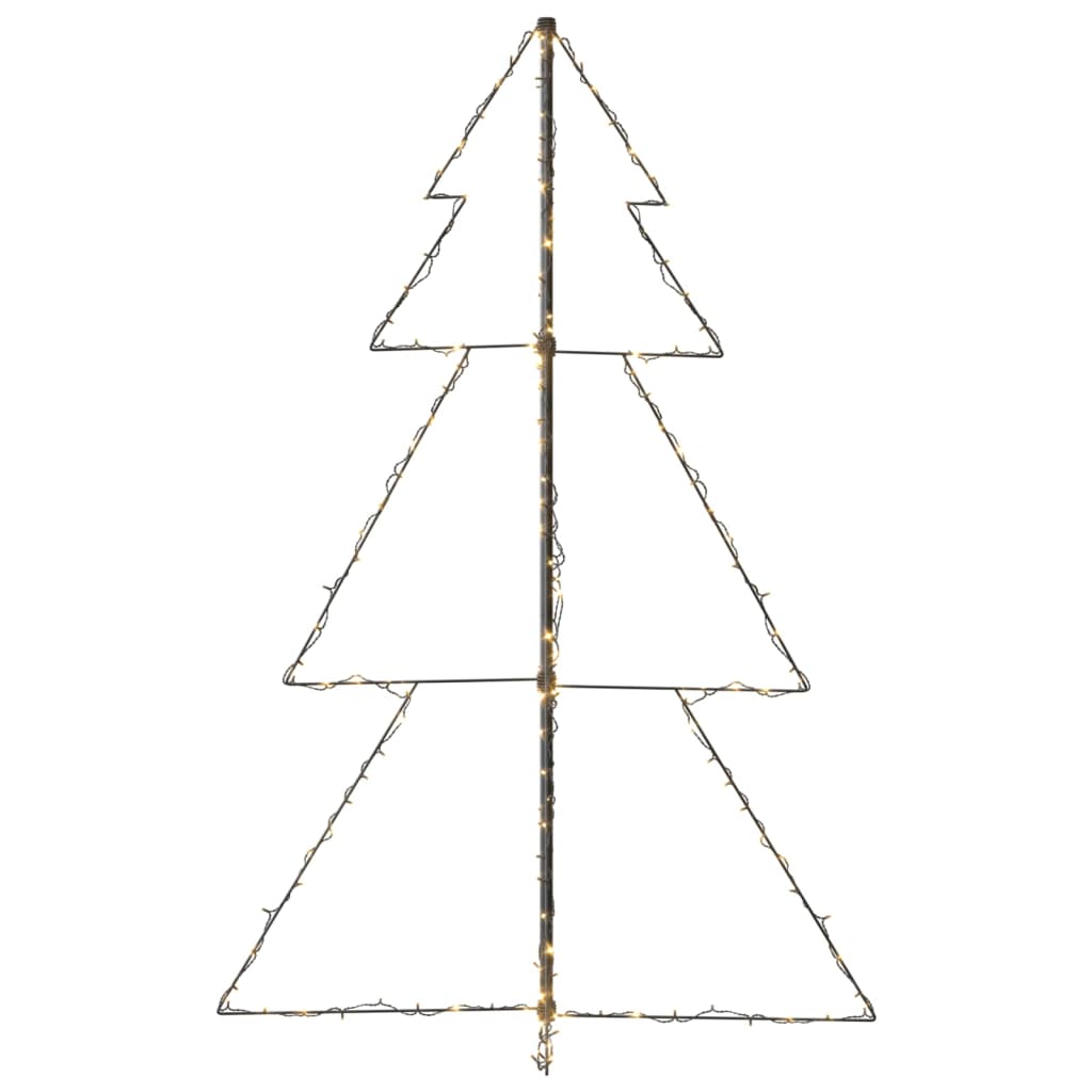 A 3x5 ft Bostome Christmas Cone Tree with 200 warm white LED lights.