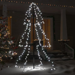 Bostome Christmas Cone Tree, 3x5 ft, with 200 cold white LEDs for indoor and outdoor use.