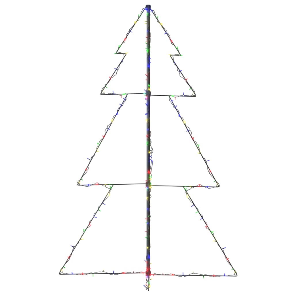 Bostome Christmas Cone Tree with 200 multicolor LED lights, 5ft tall and waterproof design.