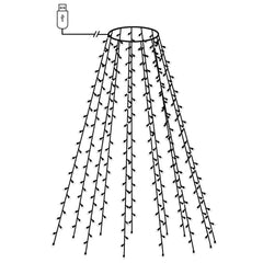 Christmas Tree Net Lights with 150 LEDs Blue 59.1