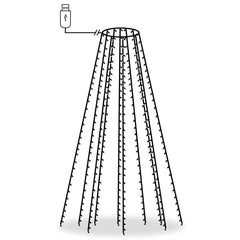 Christmas Tree Net Lights with 250 LEDs Cold White 98.4