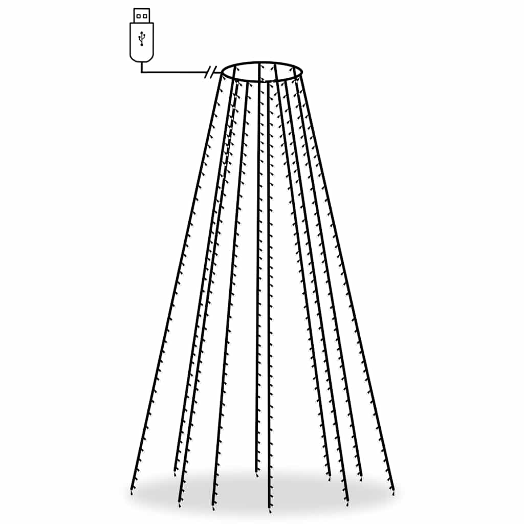 Tree Lights with 500 LEDs Cold White 196.9 Indoor Outdoor