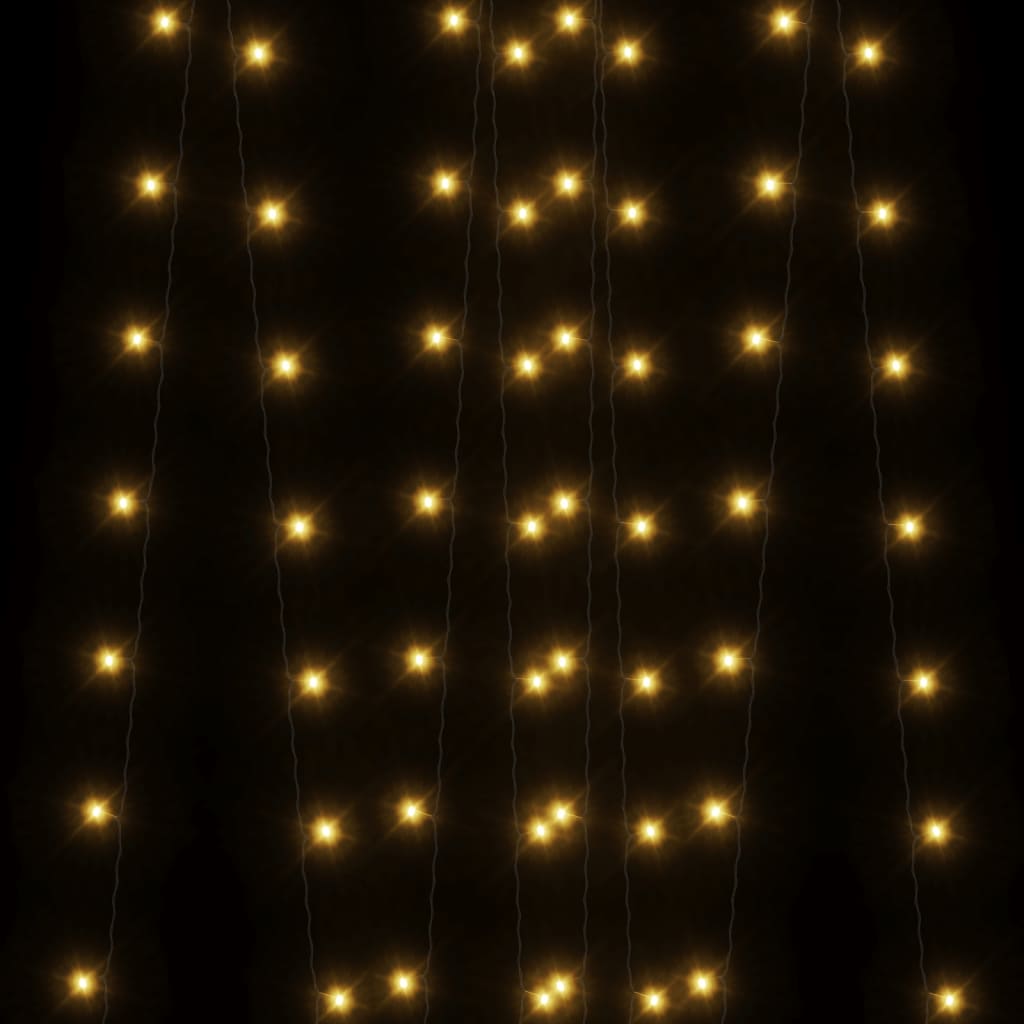 Two strands of warm white solar fairy lights with 400 LEDs in 8 modes.
