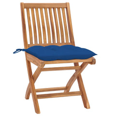 Patio Chair Set of 4 Natural teak wood Solid teak wood Standard