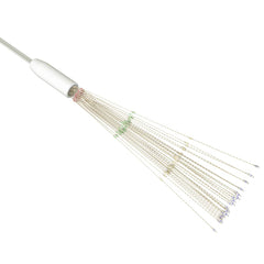 Multicolor LED firecracker string lights with 140 energy-efficient bulbs for outdoor use.