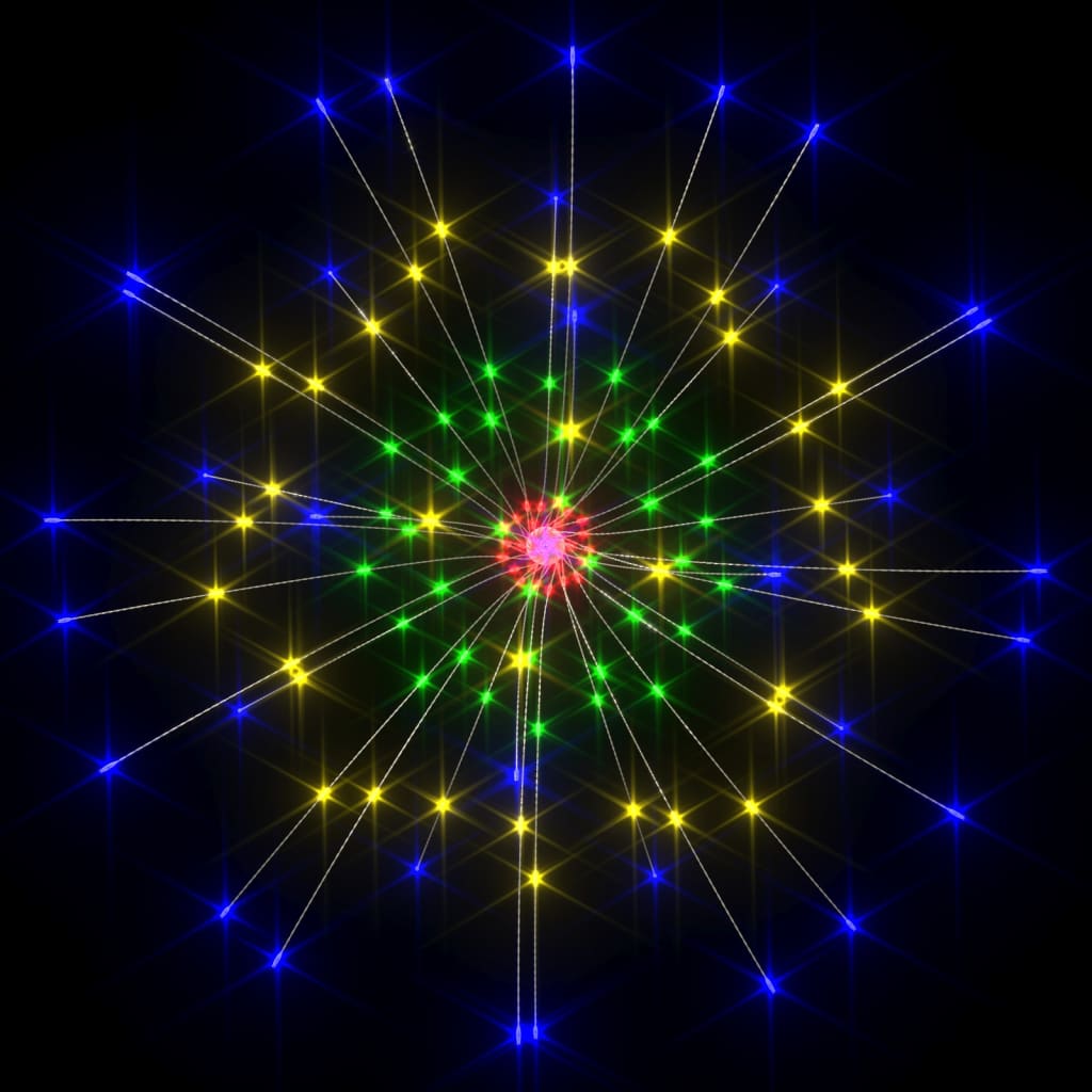 Multicolor firecracker-shaped Christmas lights with 1400 LEDs on 7.9ft strands.