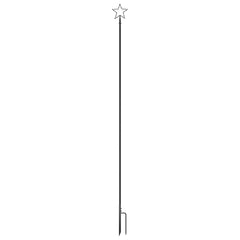 12ft LED Christmas tree with 576 warm white LEDs, craft star topper, stakes, and 33ft cord for indoor/outdoor use.