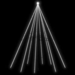 26ft LED Christmas tree with 1300 cold white lights and a star topper for indoor or outdoor use