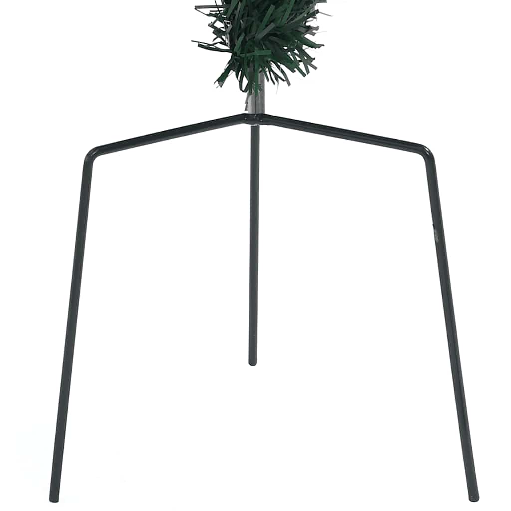 Two 29.9-inch pre-lit green artificial PVC Christmas trees with berries, cones, and ornaments on steel stands.