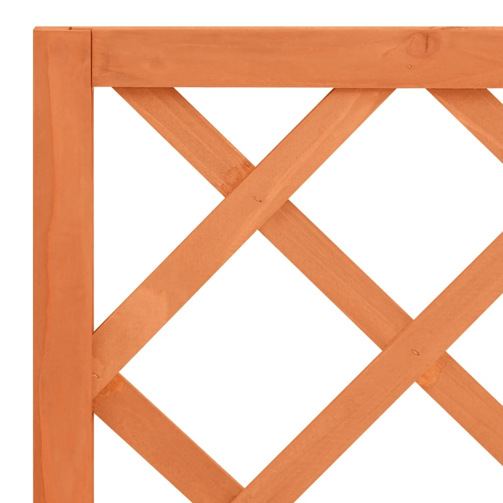 Garden Trellis Planter Brown 27.6x11.8x53.1 Solid Firwood