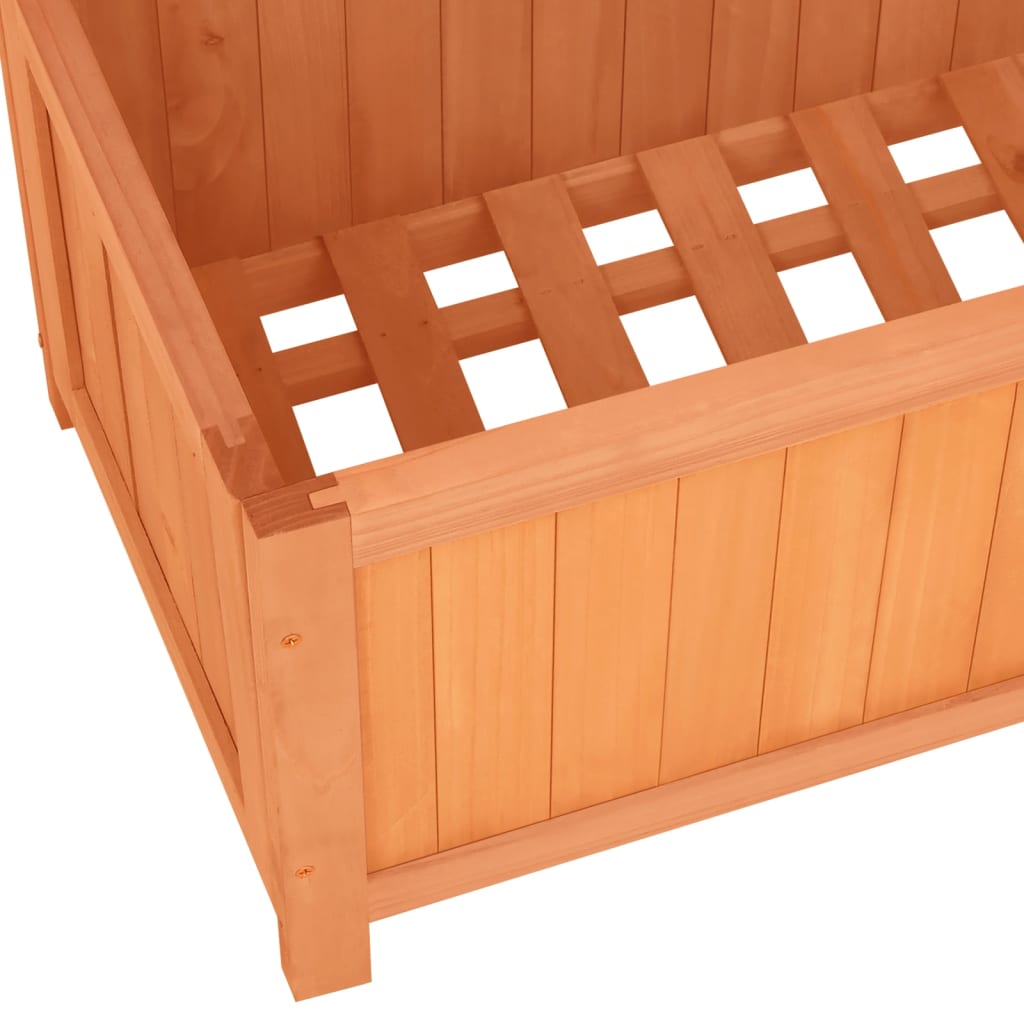 Garden Trellis Planter Brown 27.6x11.8x53.1 Solid Firwood
