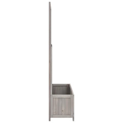 Garden Trellis Planter Gray 27.6x11.8x53.1 Solid Firwood
