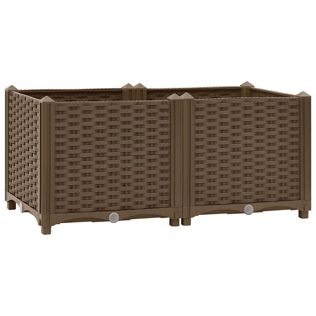 Raised Bed Brown Polypropylene Medium Durable Raised Bed