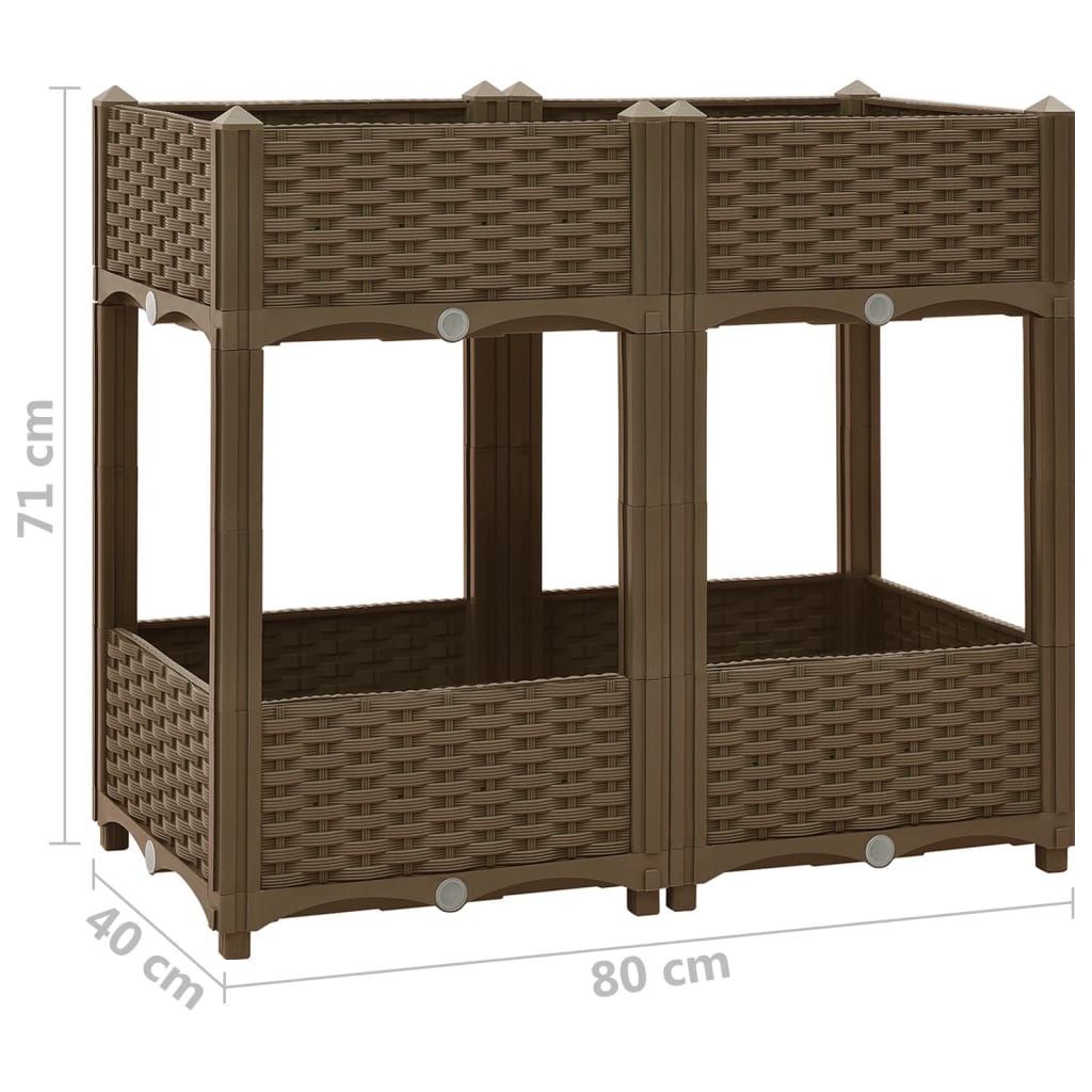 Raised Bed 31.5x15.7x28 Polypropylene