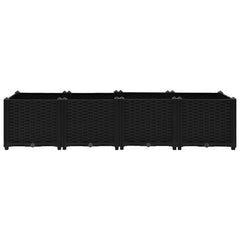 Raised Bed Black Polypropylene Large Durable Outdoor Planter