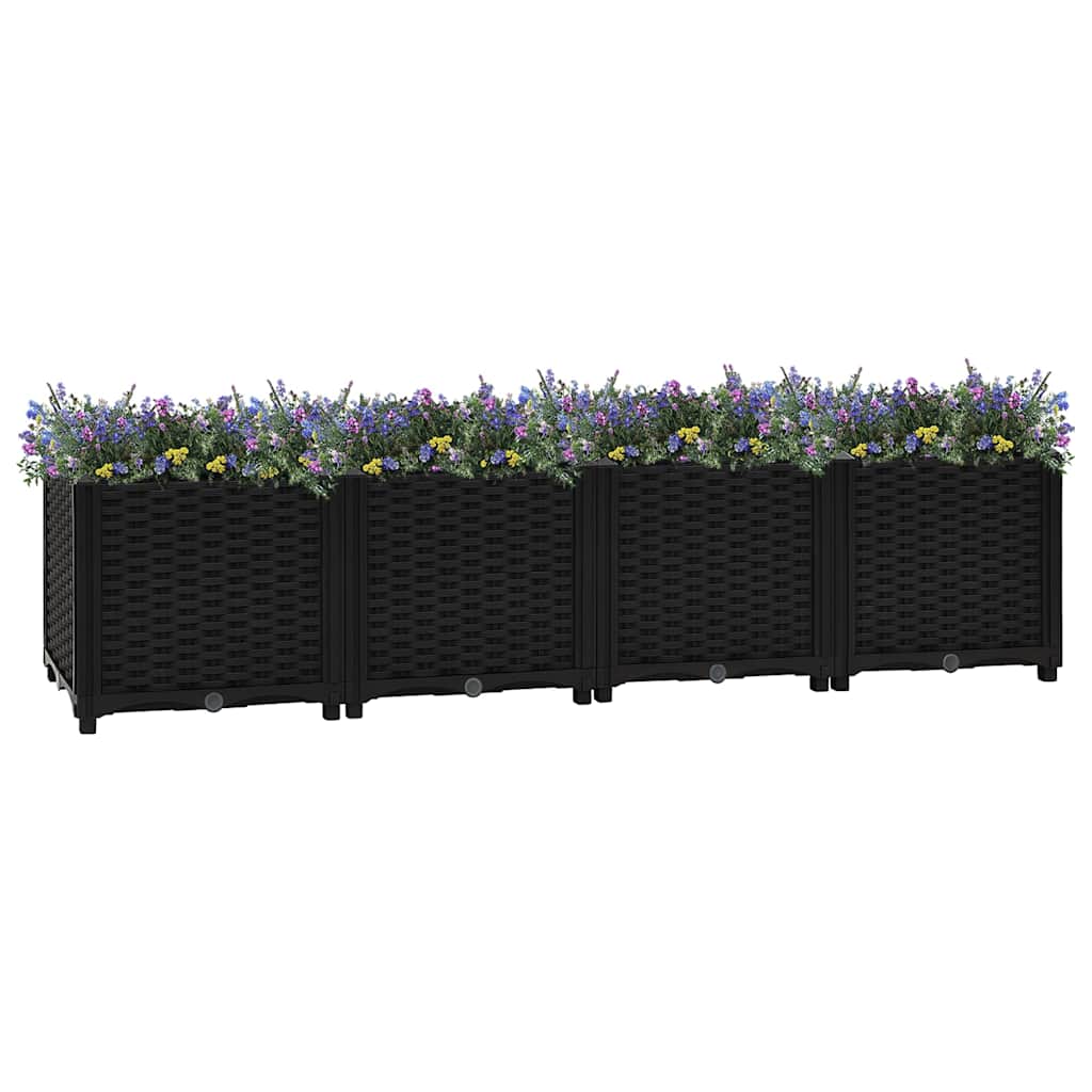 Raised Bed Black Polypropylene Large Durable Outdoor Planter