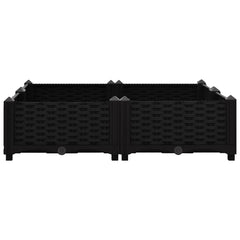 Raised Bed Black Polypropylene Medium Durable Planter Box