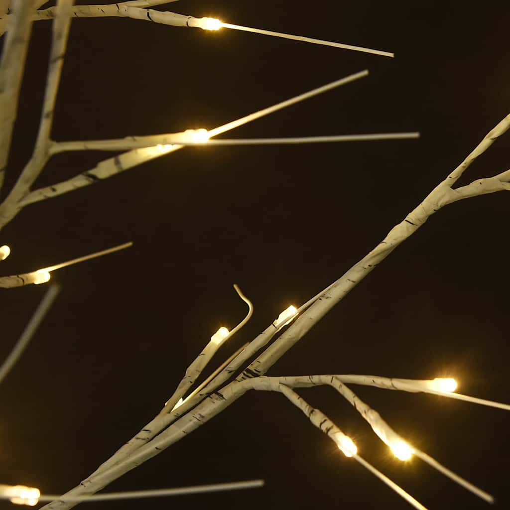 A 4ft LED willow Christmas tree with 128 warm white lights on slender branches.