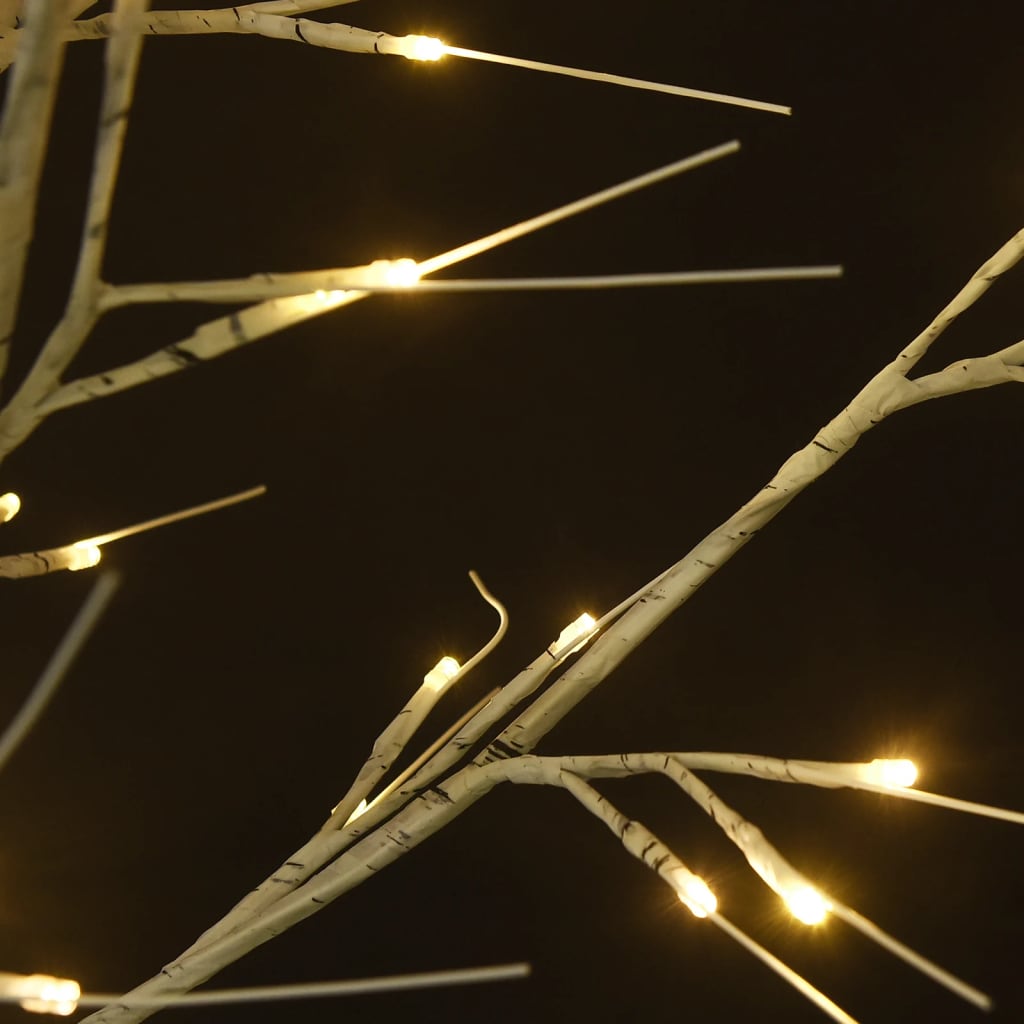 6ft willow LED Christmas tree with 200 warm white lights on branches.