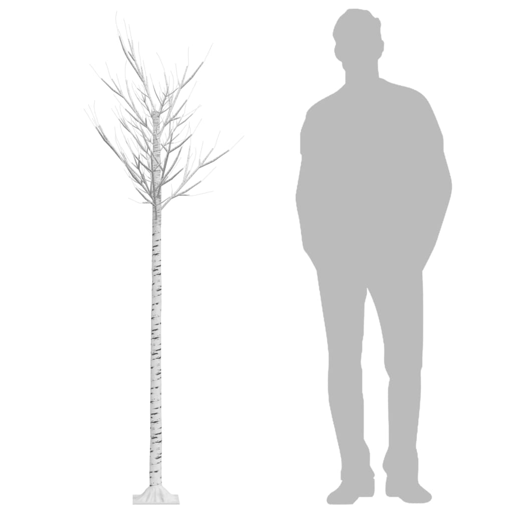 7ft LED willow Christmas tree with 220 warm white lights and realistic branches.