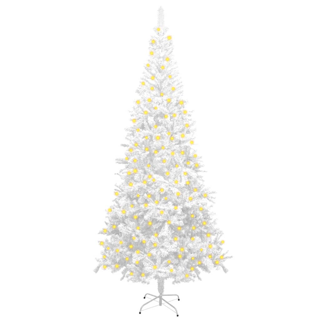 Artificial Christmas Tree White PVC, Steel Large