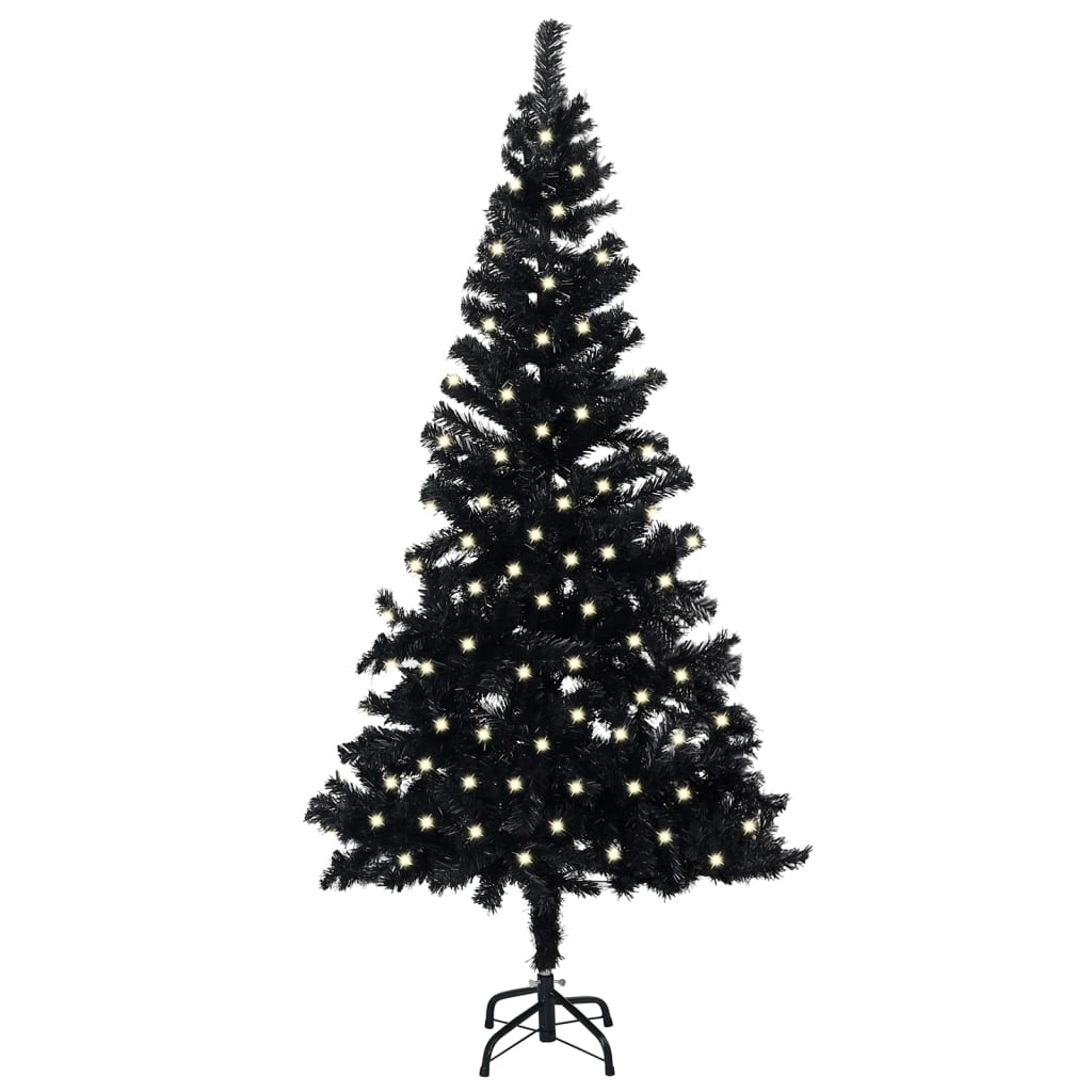 Artificial Christmas Tree Black PVC, steel Extra Tall