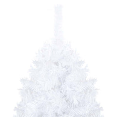 Artificial Christmas Tree White PVC, Steel Large Ornaments
