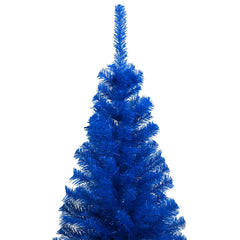 Artificial Christmas Tree Blue PVC, steel 94.5 in