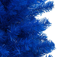 Artificial Christmas Tree Blue PVC, steel 94.5 in