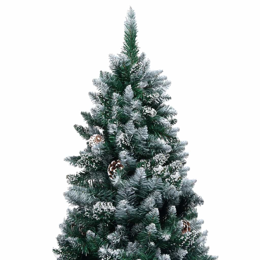 Artificial Pre-lit Christmas Tree with Ball Set&Pine Cones 94.5