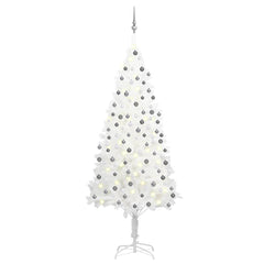 Artificial Pre-lit Christmas Tree with Ball Set White 82.7