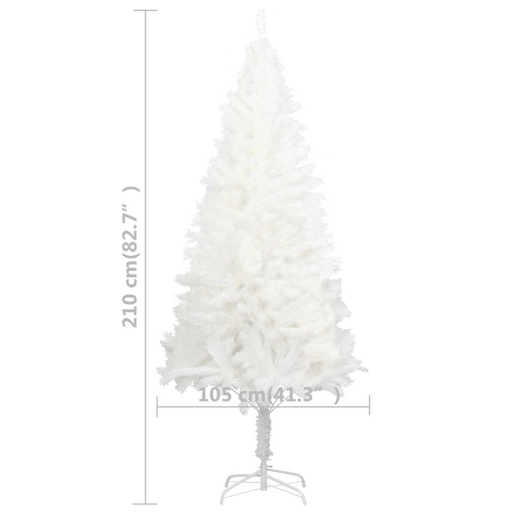 Artificial Pre-lit Christmas Tree with Ball Set White 82.7