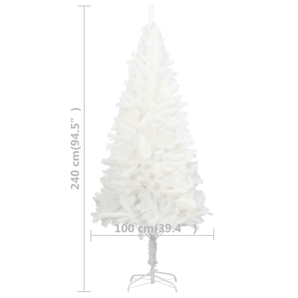 Artificial Pre-lit Christmas Tree with Ball Set White 94.5