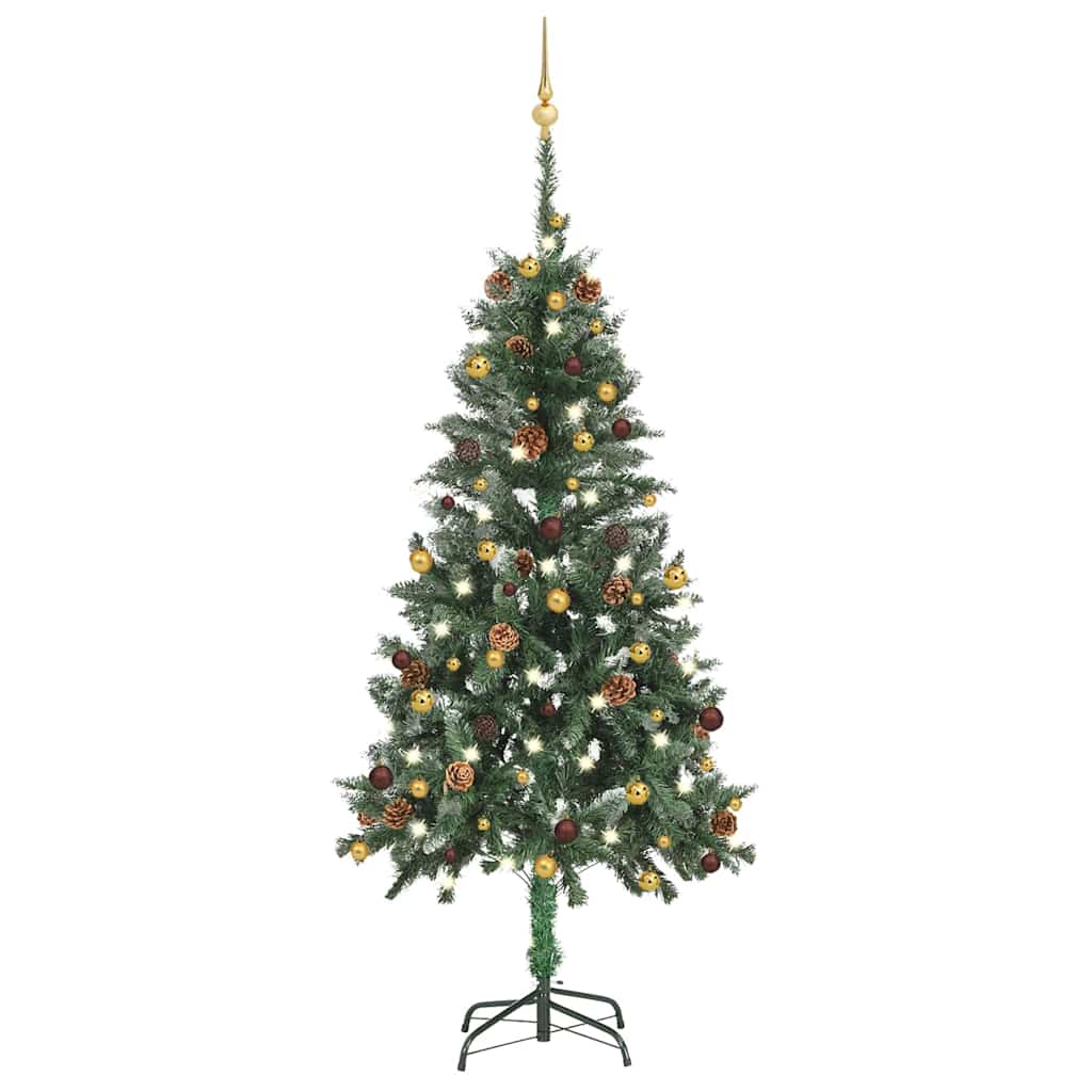 Artificial Pre-lit Christmas Tree with Ball Set 59.1