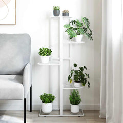 Plant Stand White Metal Shelving Plant Stand Rectangular