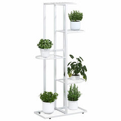 Plant Stand White Metal Shelving Plant Stand Rectangular