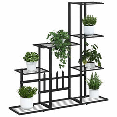 Plant Stand Black Black powder-coated metal Medium Sturdy