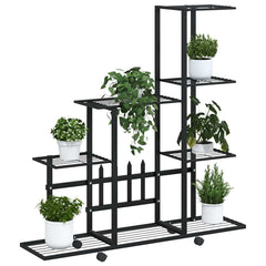 Plant Stand Black Powder-coated metal 37.2 in x 9.8 in x 36.4 in