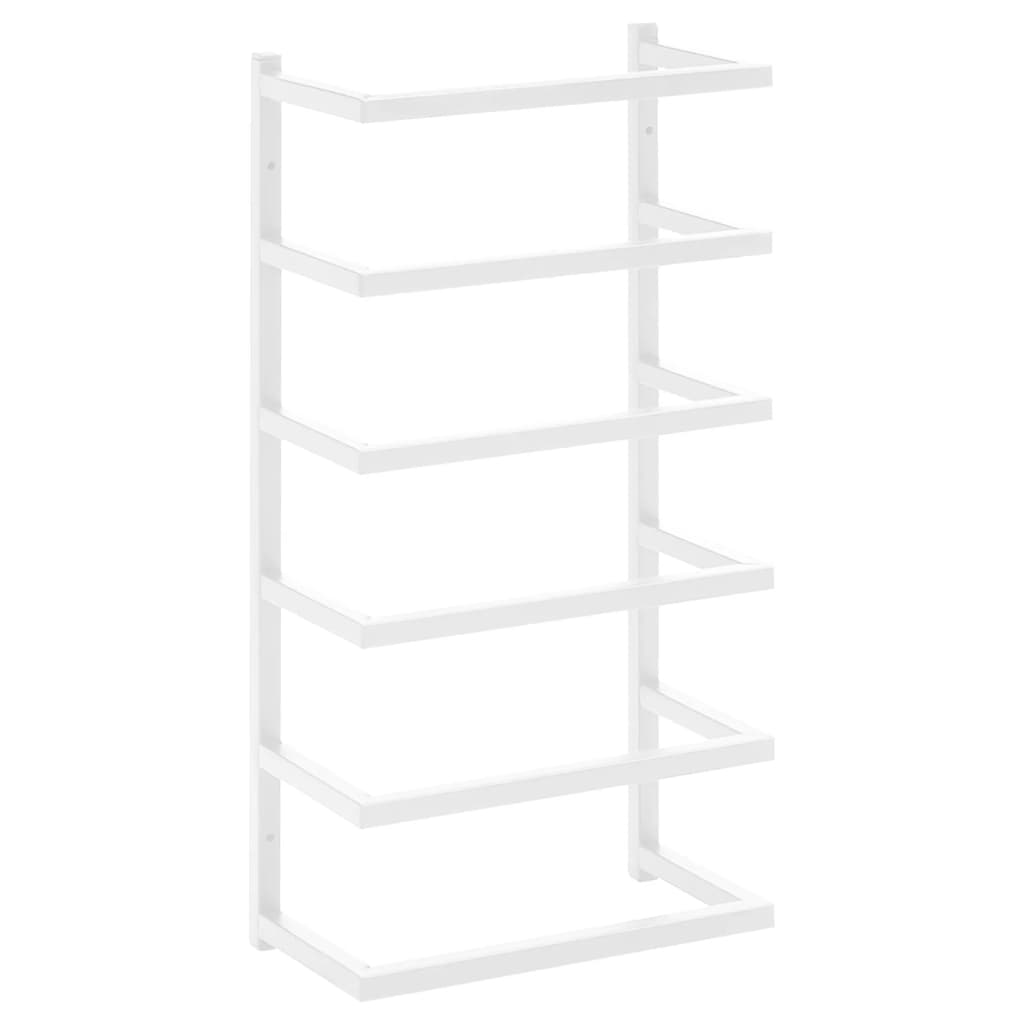 Towel Rack White 9.4x4.7x18.9 Steel