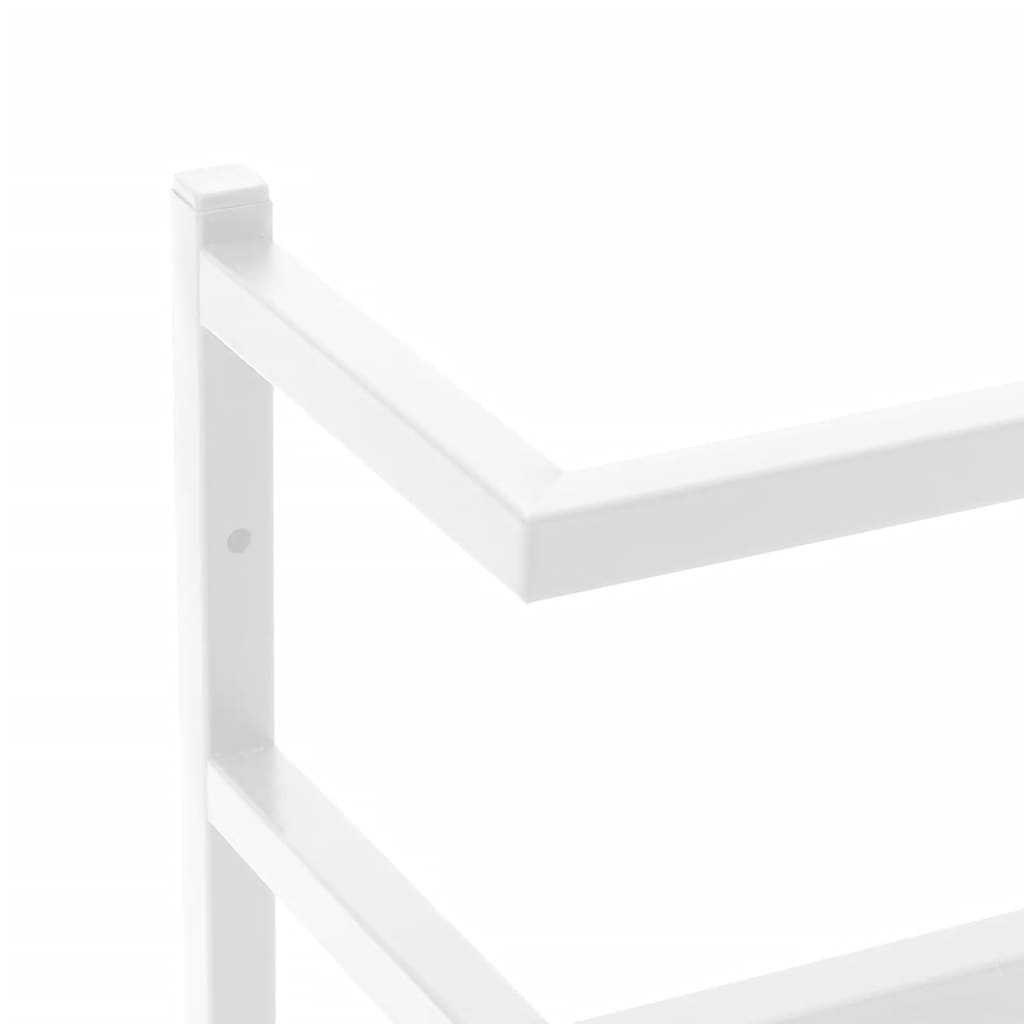 Towel Rack White 9.4x4.7x18.9 Steel