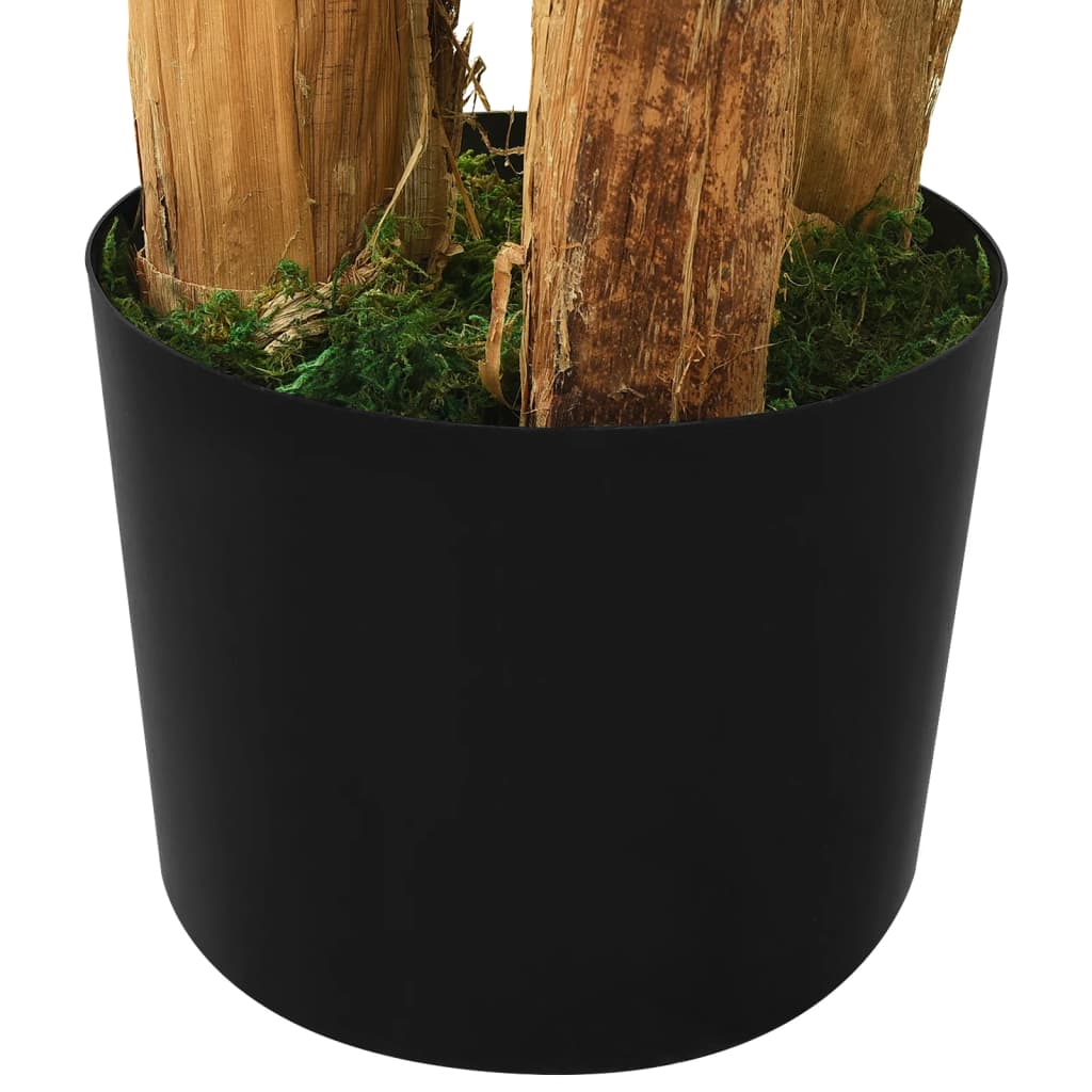 Bostome artificial banana tree with 24 green leaves in a black pot, 118.1 inches tall.