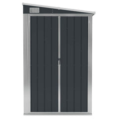 Garden Shed Anthracite Galvanized steel, metal Large Garden Shed