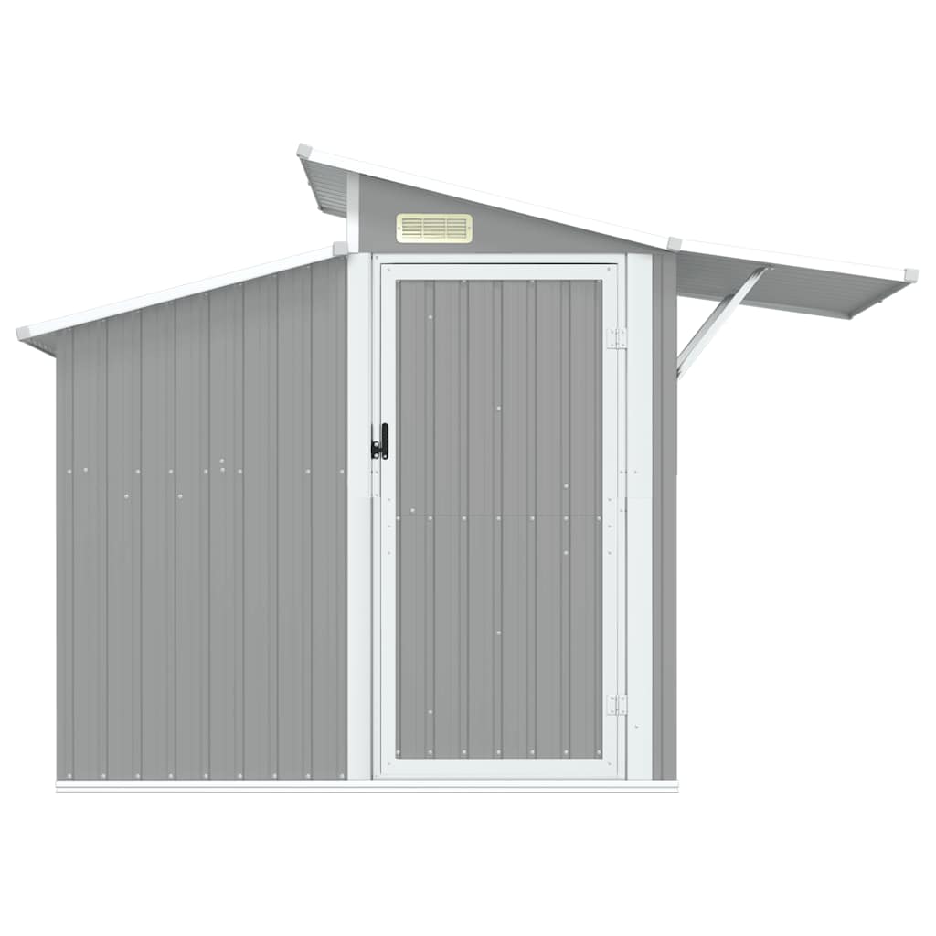 Garden Shed Grey Galvanized Steel Large Garden Shed Rectangular – Bostome