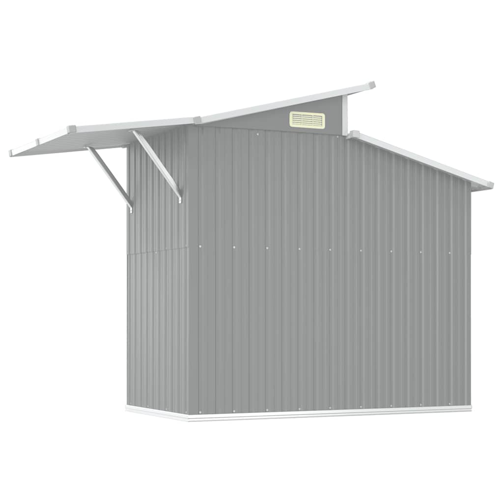 Rectangular Sherd Garden Shed Grey Galvanized Steel Large Garden Shed Rectangular – Bostome