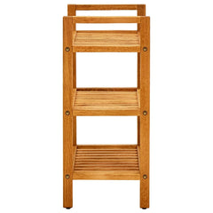 Shoe Rack with 3 Shelves 19.7x10.6x23.6 Solid Oak Wood