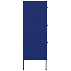 Drawer Cabinet Navy Blue Steel Medium Ball-Bearing