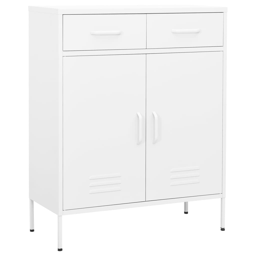 Storage Cabinet White 31.5x13.8x40 Steel